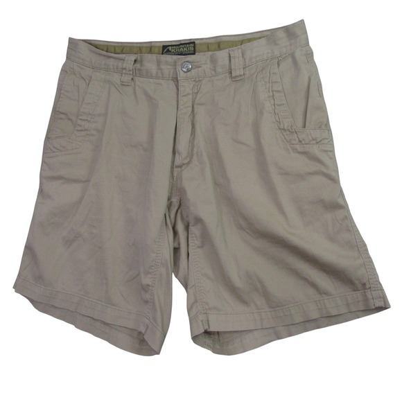 Mountain Khakis Jackson Hole Wyoming Lake Lodge Twill Shorts Mens Size 34 - Picture 1 of 9